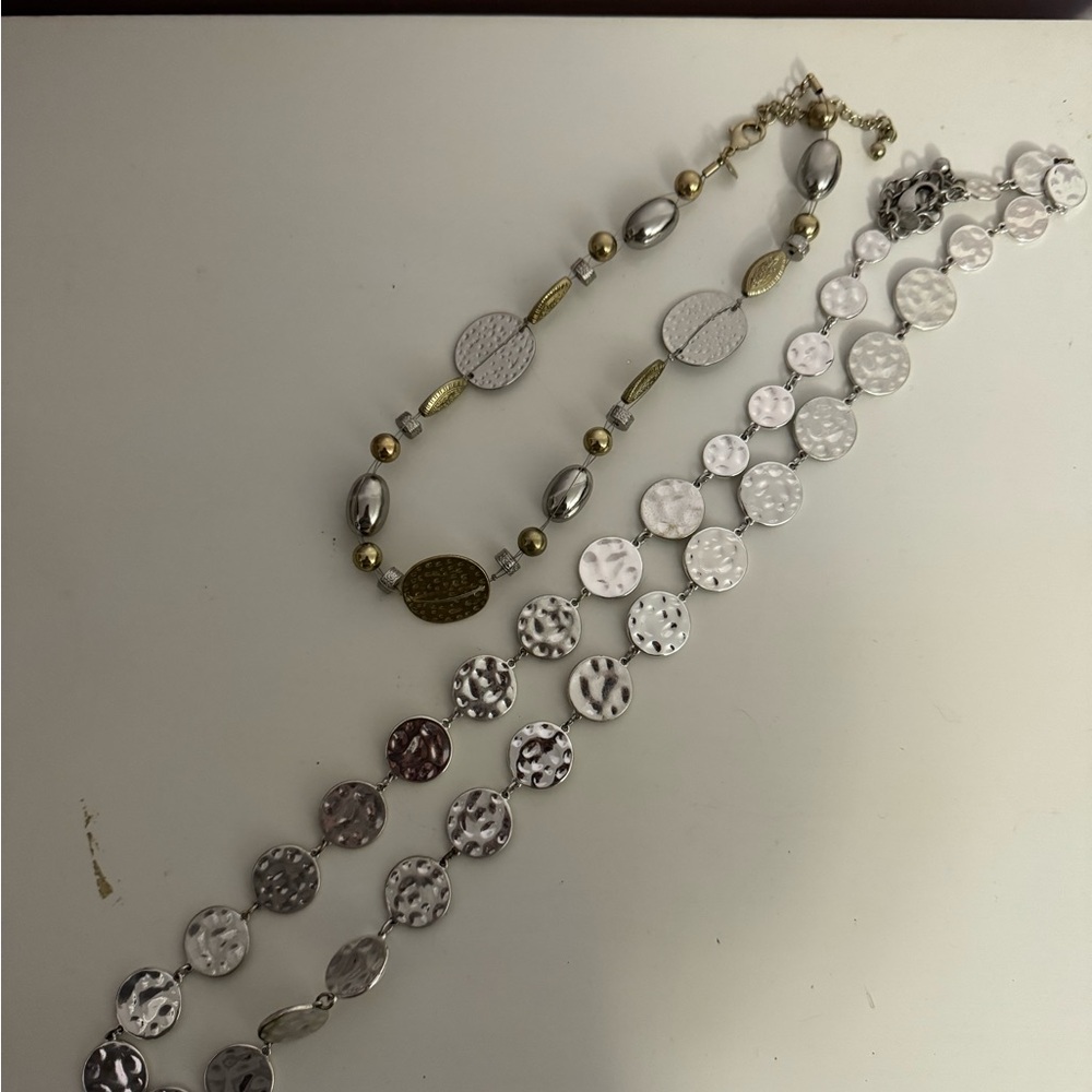 Elegant Silver and Gold Necklace Set from Chico’s